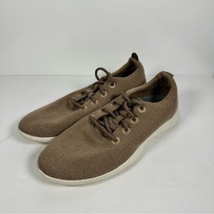 Allbirds Wool Runner Size 13 Tan Brown White Excellent Condition S93